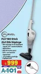 FLAVEL FLV190 STİCK 2İN1 DİK SÜPÜRGE FLAVEL FLV190 STİCK 2İN1 DİK SÜPÜRGE